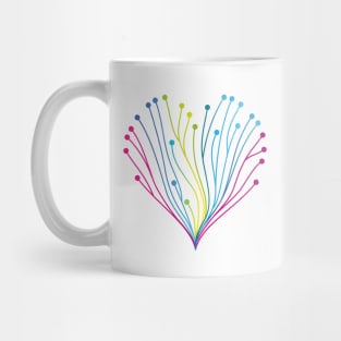 Vibrant Love: Colorful Heart Mug